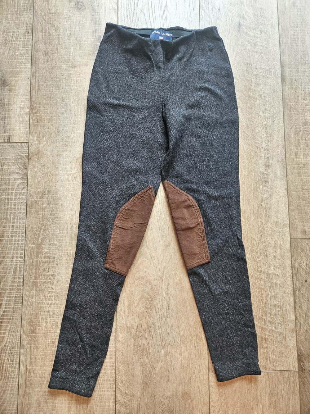 Vintage Polo Sport Ralph Lauren Equestrian Knee Patch Leggings Made in USA M